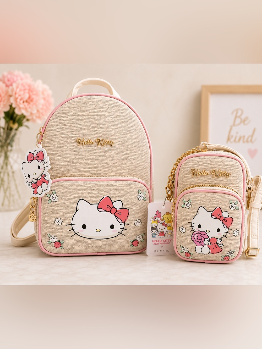 NWT Hello Kitty & Friends Primark Matching Set Mini Backpack + Mini Crossbody
